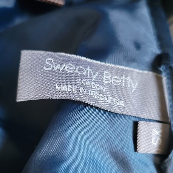 XS Sweaty Betty 3 In 1 Navy Blue Parka Hooded Winter Coat - Picture 8 of 9